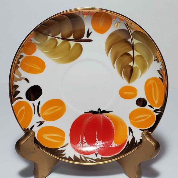 Lomonosov Teacup and Saucer Harvest Vintage - Picture 6 of 10